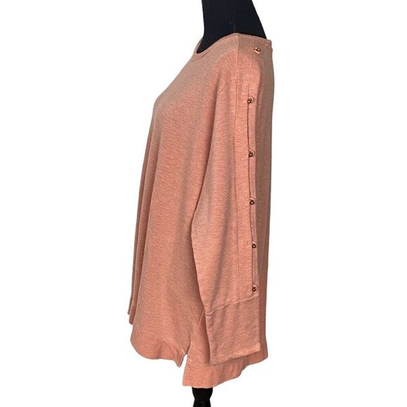 SOFT SURROUNDINGS Sweater Pullover Long Sleeve Peach 1X 7-13 - Picture 4 of 9